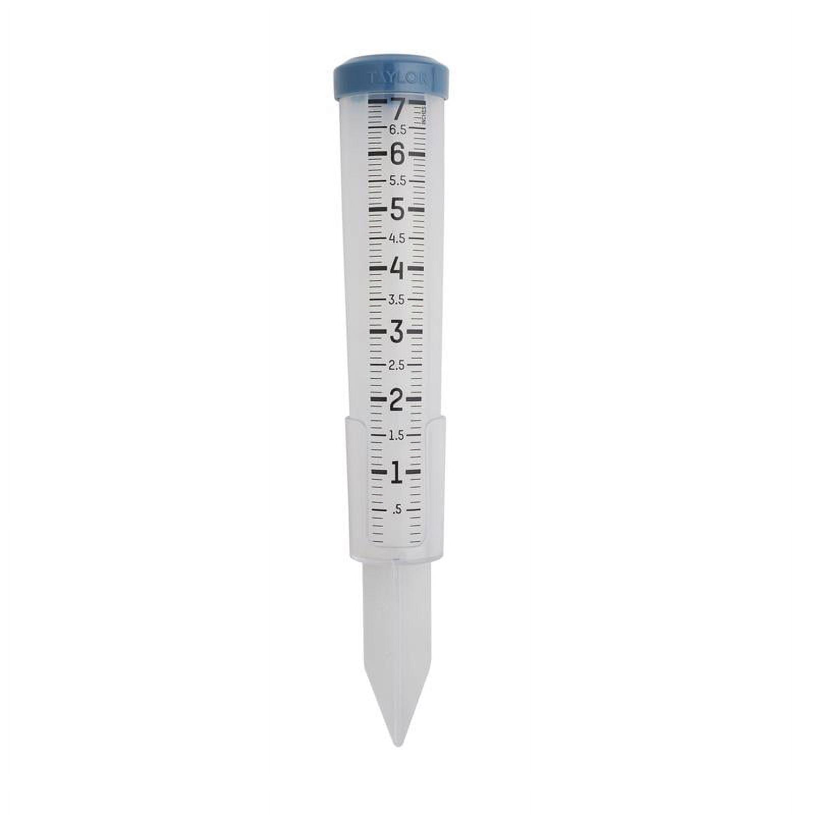 Taylor® Precision Products 7-In. Capacity Silicone Rain Gauge in Clear