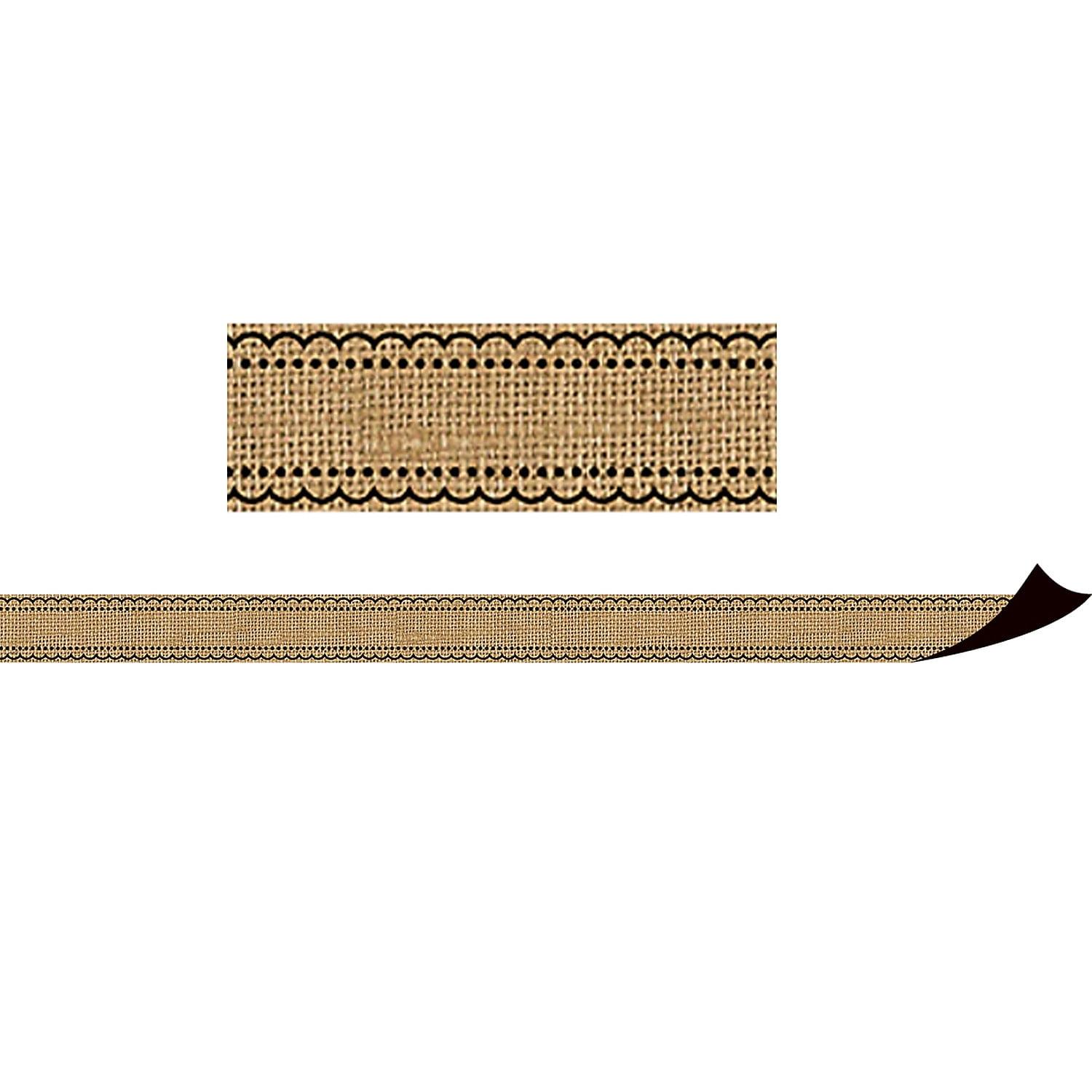 Teacher Created Resources Teacher Created Resource (TCR77391) 24" x 1.5" Burlap Magnetic Border