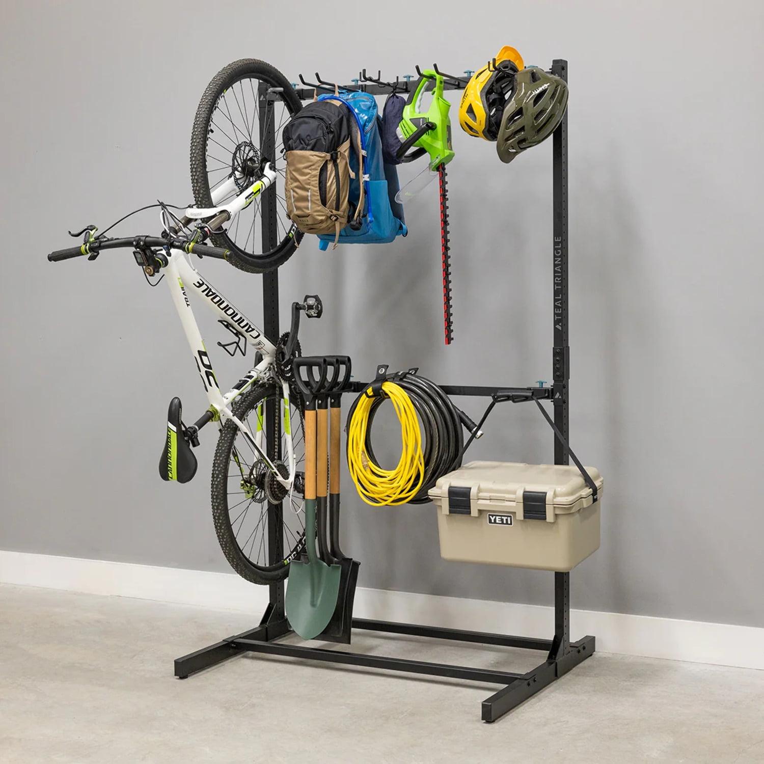 Teal Triangle Freestanding G-System Double Level | Adjustable Freestanding Storage System | Holds 300 lbs