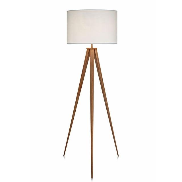 Mercer41 Cardone 60" Modern Standing Tripod Floor Lamp with Drum Shade