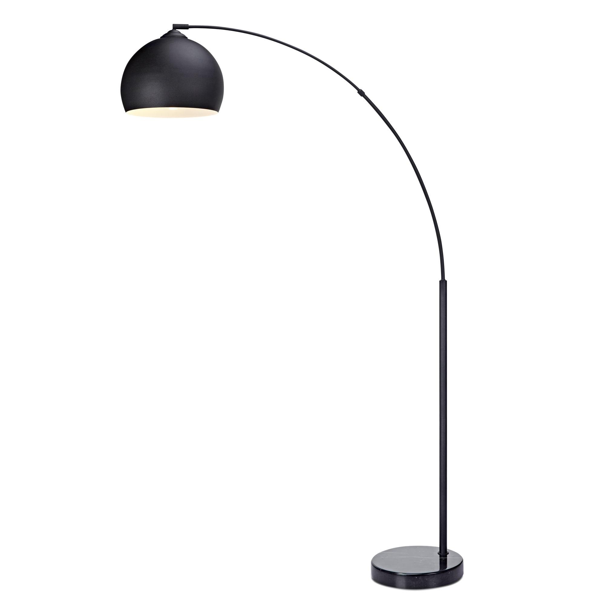 Wrought Studio™ Perlis 66.93" Arc Floor Lamp with Solid Marble Base