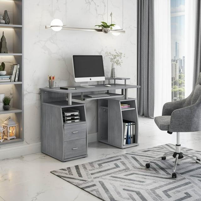 Hokku Designs Techni Mobili Complete Computer Workstation Desk With Storage