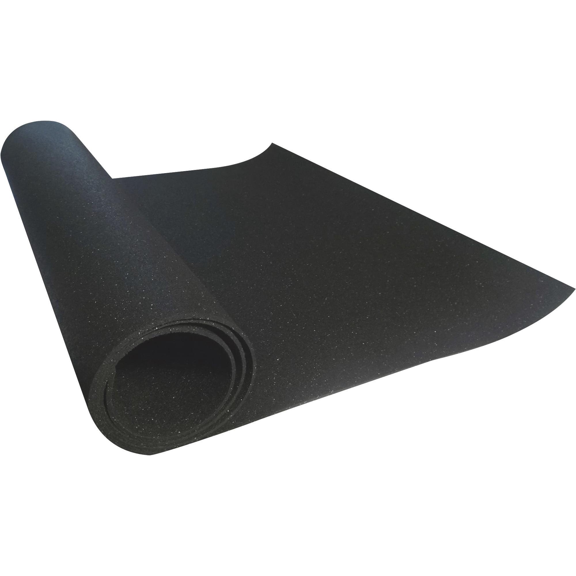 Black Rubber Anti-Slip All-Purpose Mat, 48x72 inches