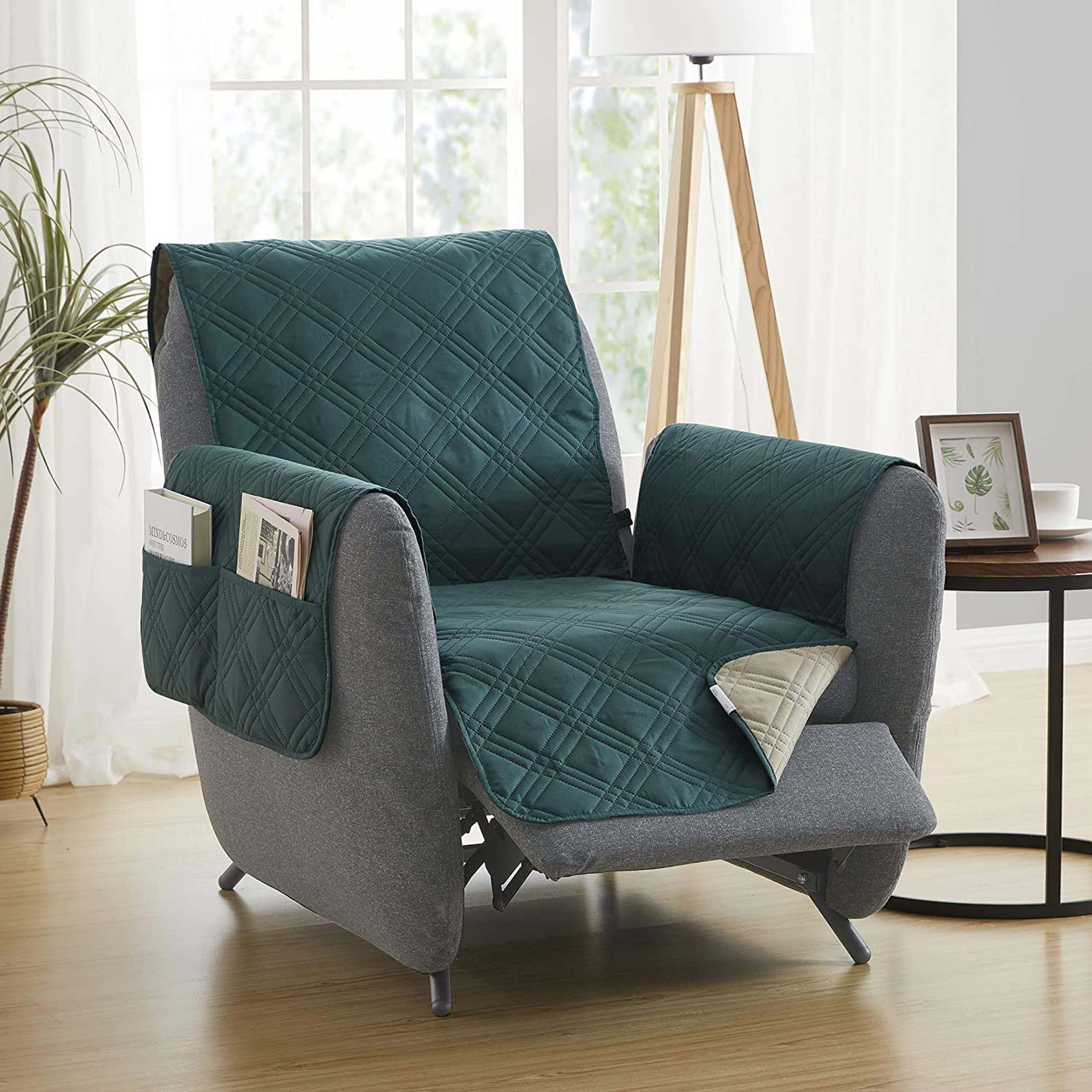 Polyester Box Cushion Recliner Slipcover