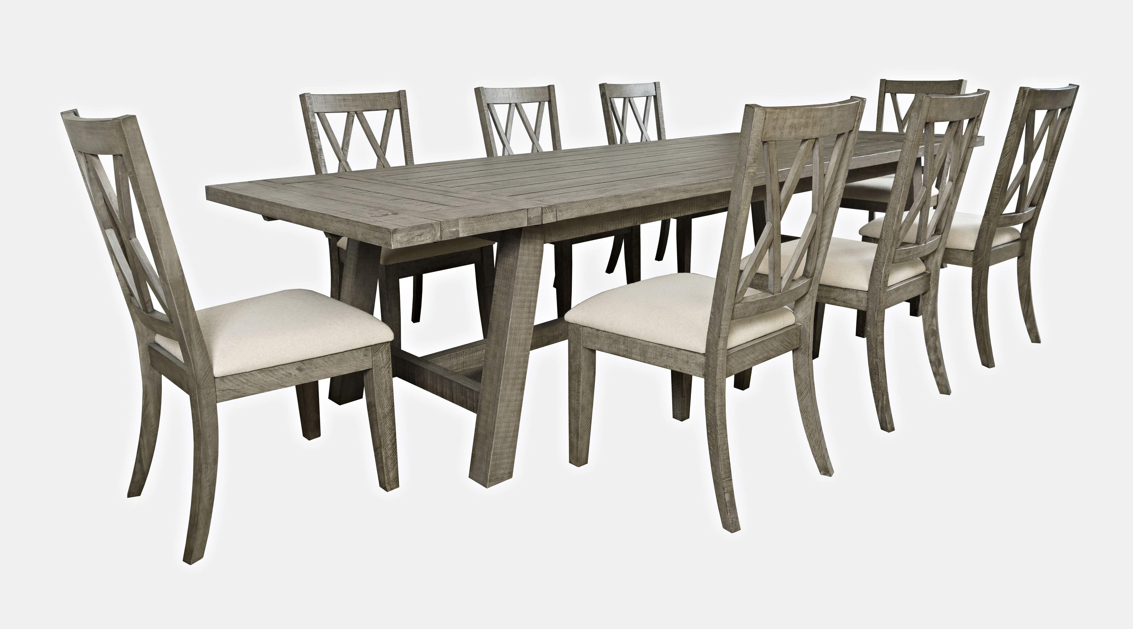 Fahrettin - Person Extendable Pine Solid Wood Solid Wood Top Trestle Dining Set