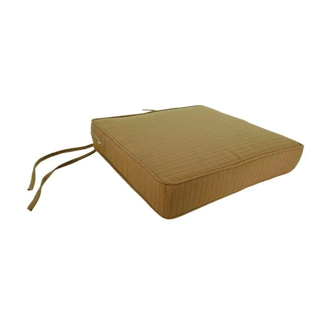 Outdoor Dining Seat Cushion Square Set of 2 Taupe