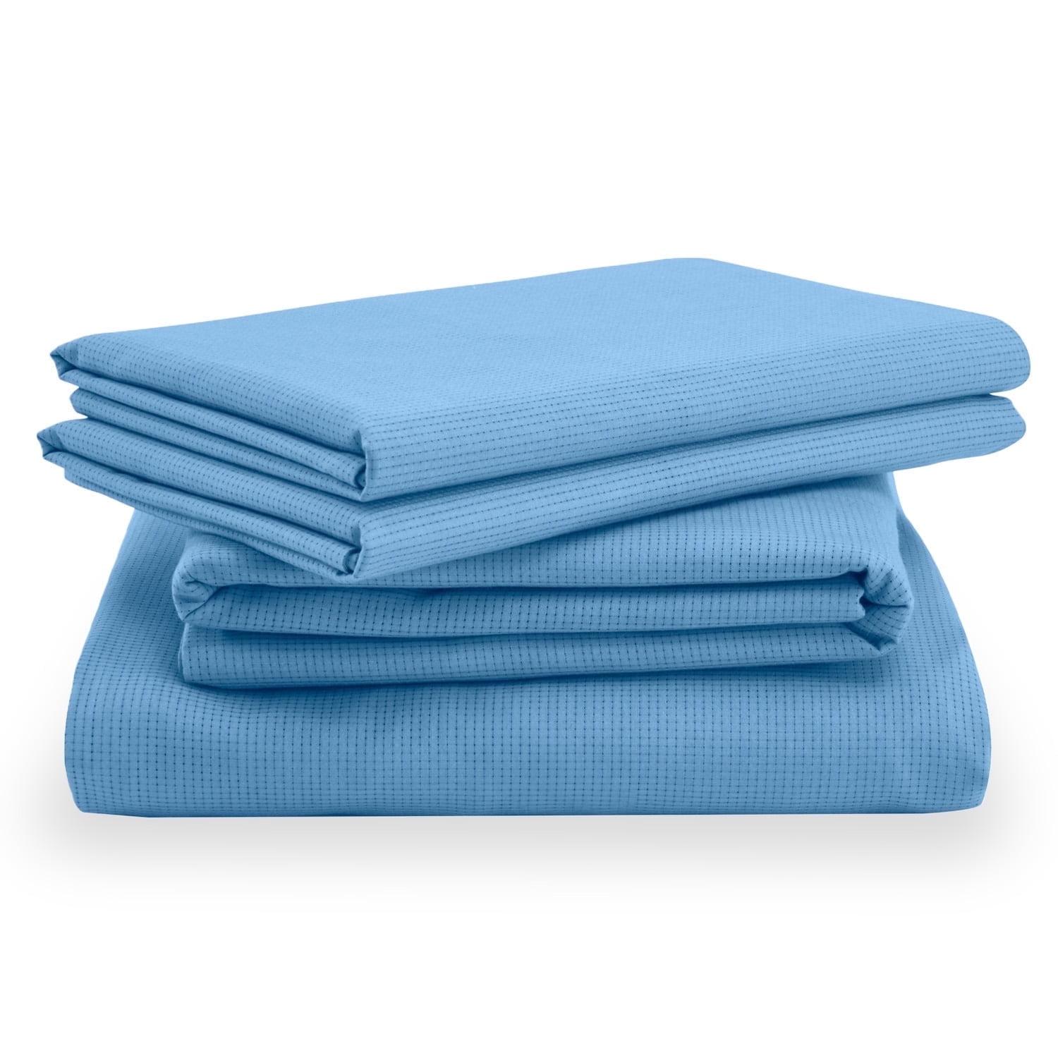 Blue Azure Twin XL Cotton and TENCEL Sheet Set