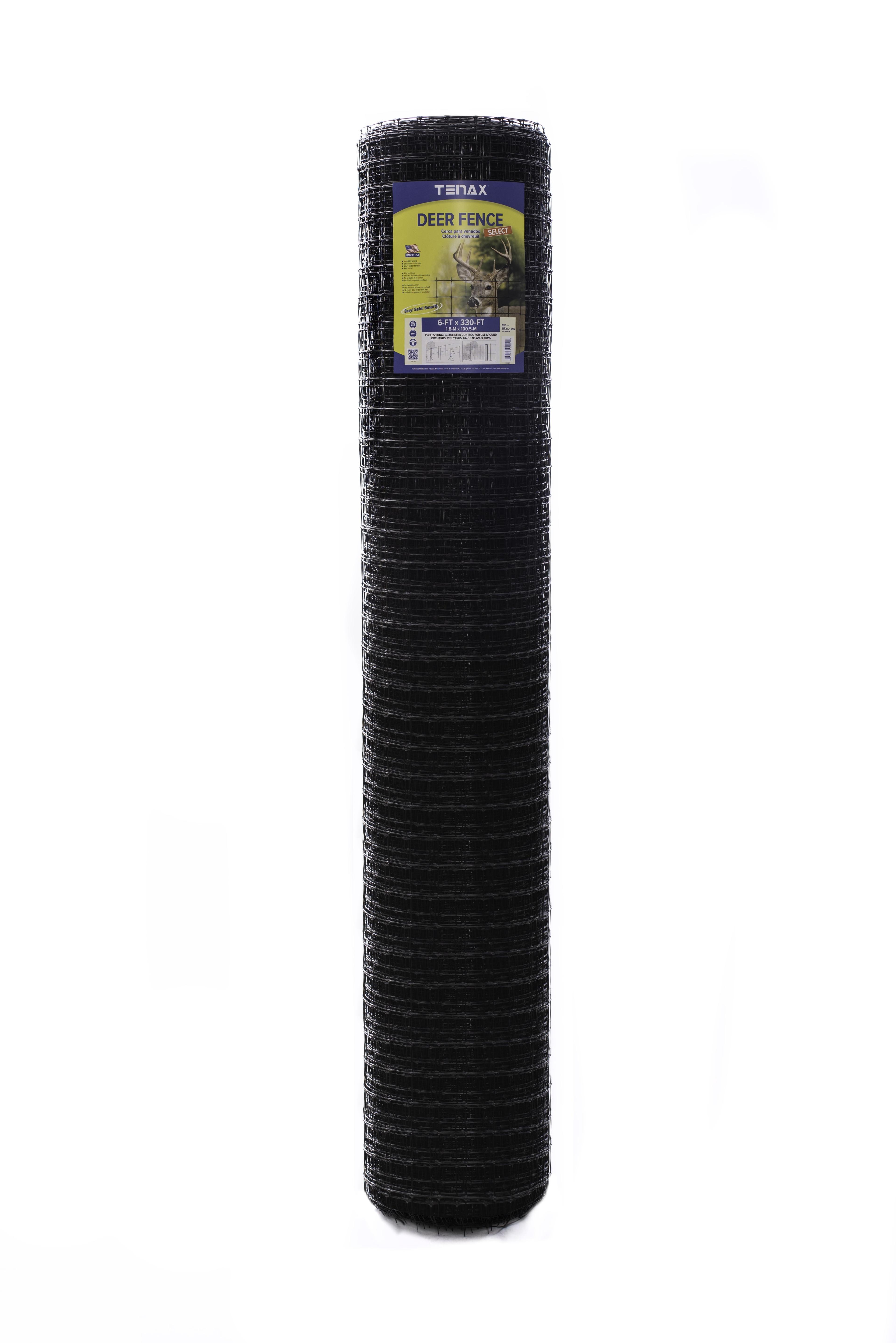 Tenax 6' x 300' Black Plastic Farm Fence