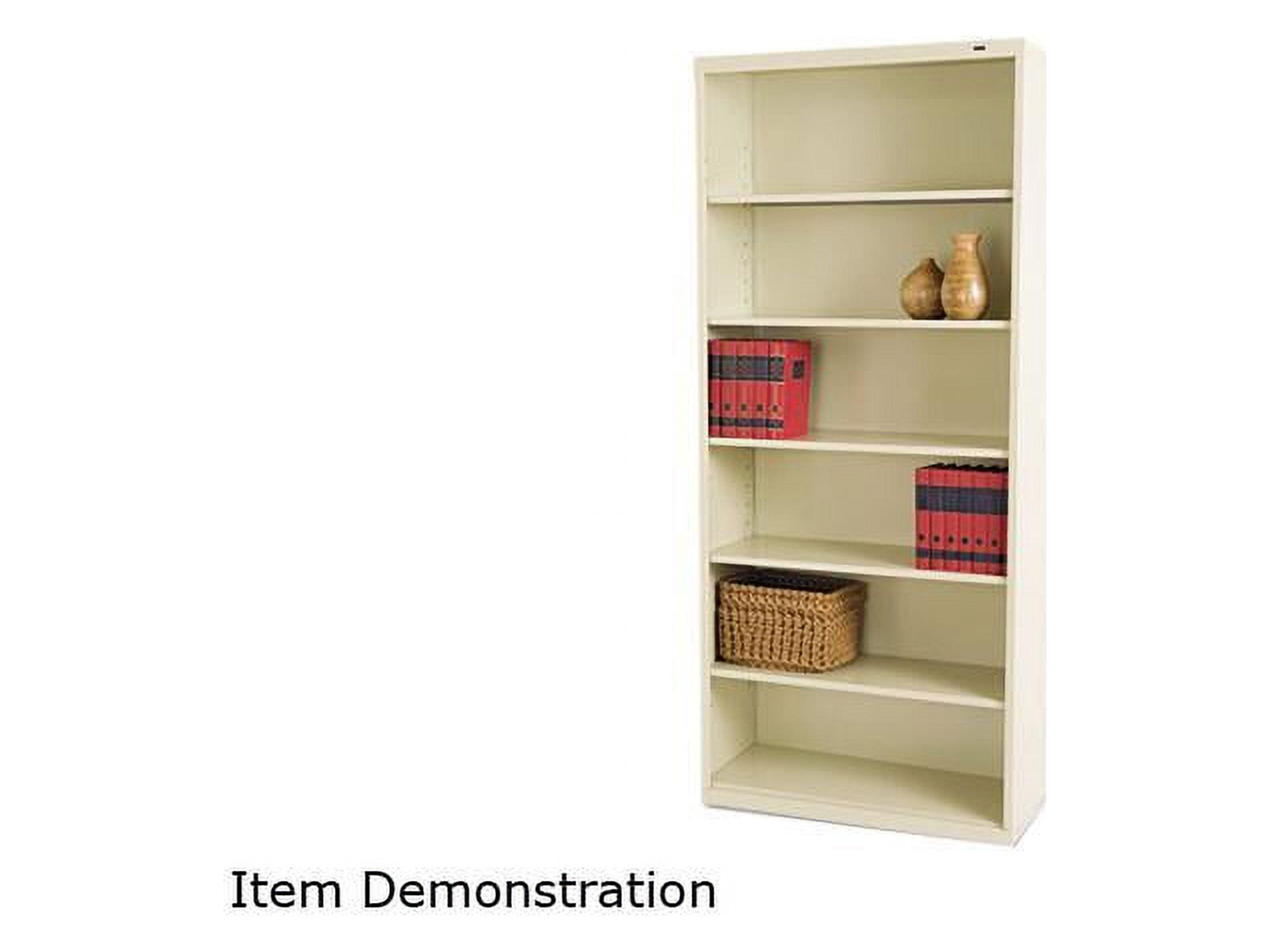 Putty Adjustable Metal Six-Shelf 78" Bookcase