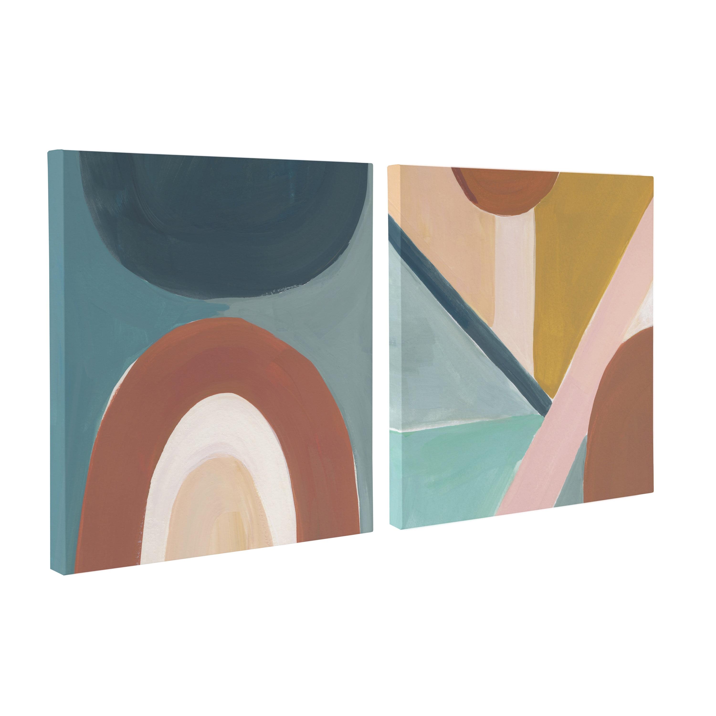 Southwestern Abstract 20x20 Canvas Art Set in Multicolor