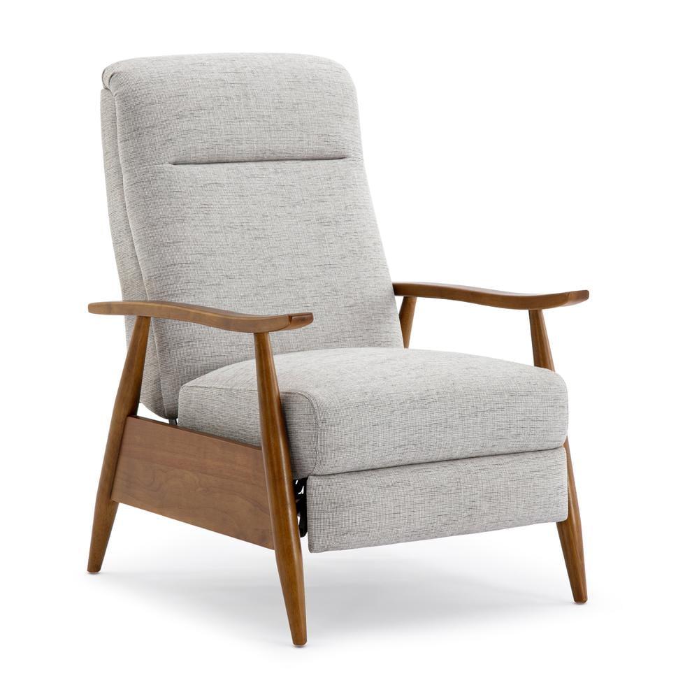 Comfort Pointe Terni Press-Back Recliner Sea Oat: Upholstered Polyester, Wood Frame, Foam Fill