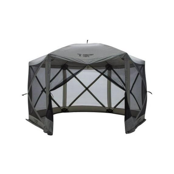 Territory Tents Easy Pop Up 6 sided screen tent, Slate Grey, ST8101SL
