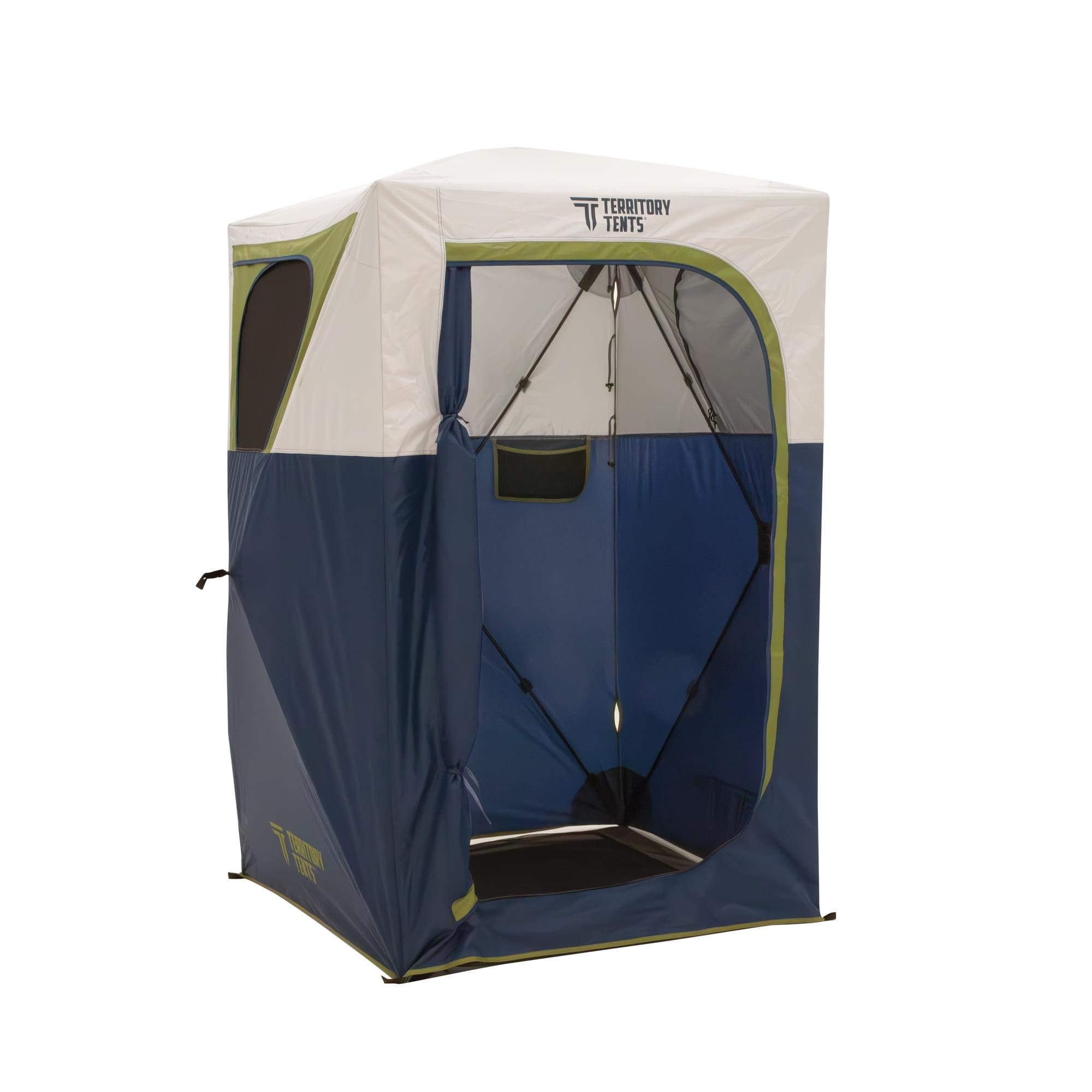 Territory Tents Jet Set Privacy Shower Tent, Jet Set Framework, No Assembly, Camp Shower, Camp Restroom, Privacy Tent Shower, 78” x 62” x 62”, PT100DB