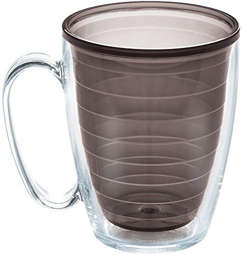 Tervis Made in USA Double Walled Clear & Colorful Tabletop Insulated Tumbler Cup Keeps Drinks Cold & Hot, 16oz Mug, Quartz