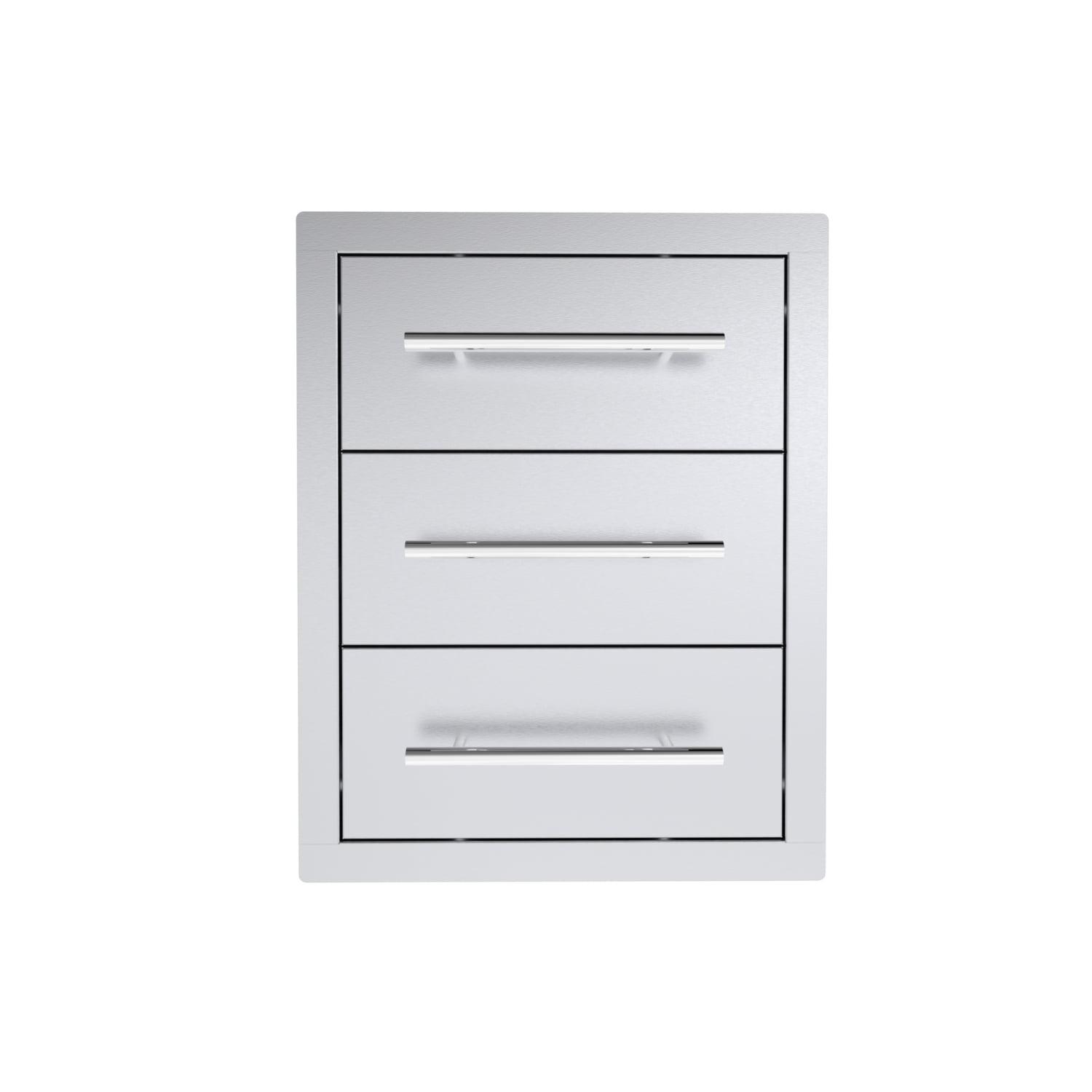 Texan 16 Inch Stainless Steel Triple Drawer Access Unit