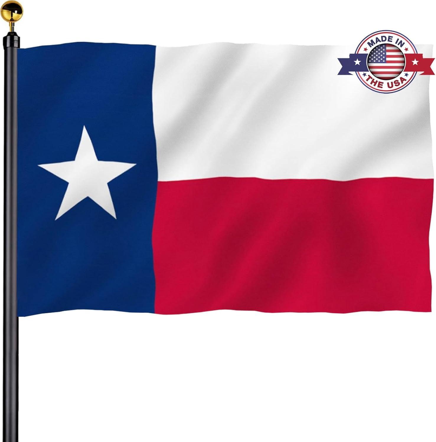 Aihccy Texas Flag with Brass Grommets Size - 3x5Ft