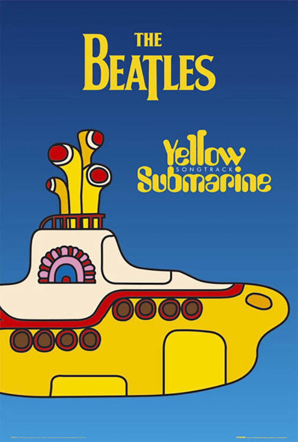 The Beatles Yellow Submarine Rectangular Music Poster Print