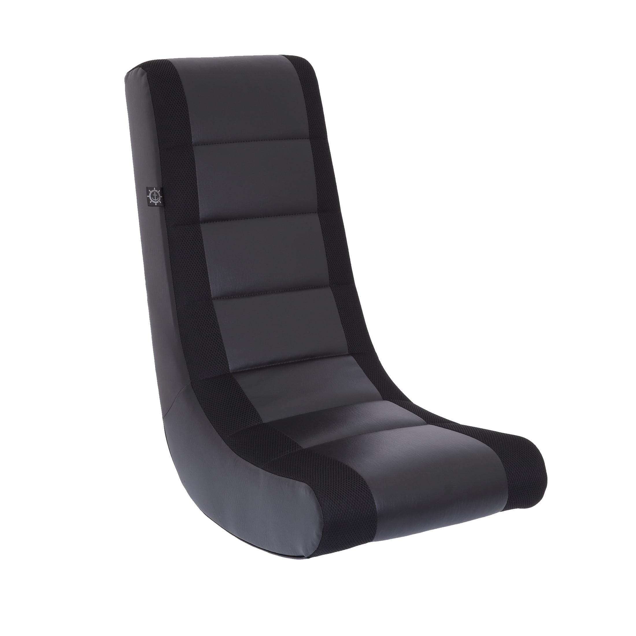 Video Rocker Gaming Chair Black - The Crew Furniture: Ergonomic Rocking Design, No Assembly Required