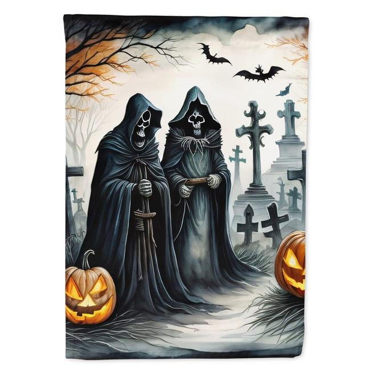 Caroline's Treasures Double Sided 40'' H x 28'' W Polyester Halloween House Flag