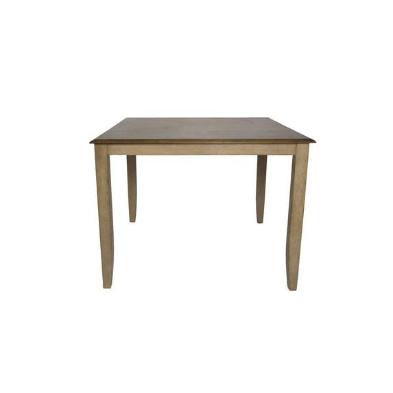 The Hamptons Collection 48” Brown Square Hardwoood Cafe Height Table