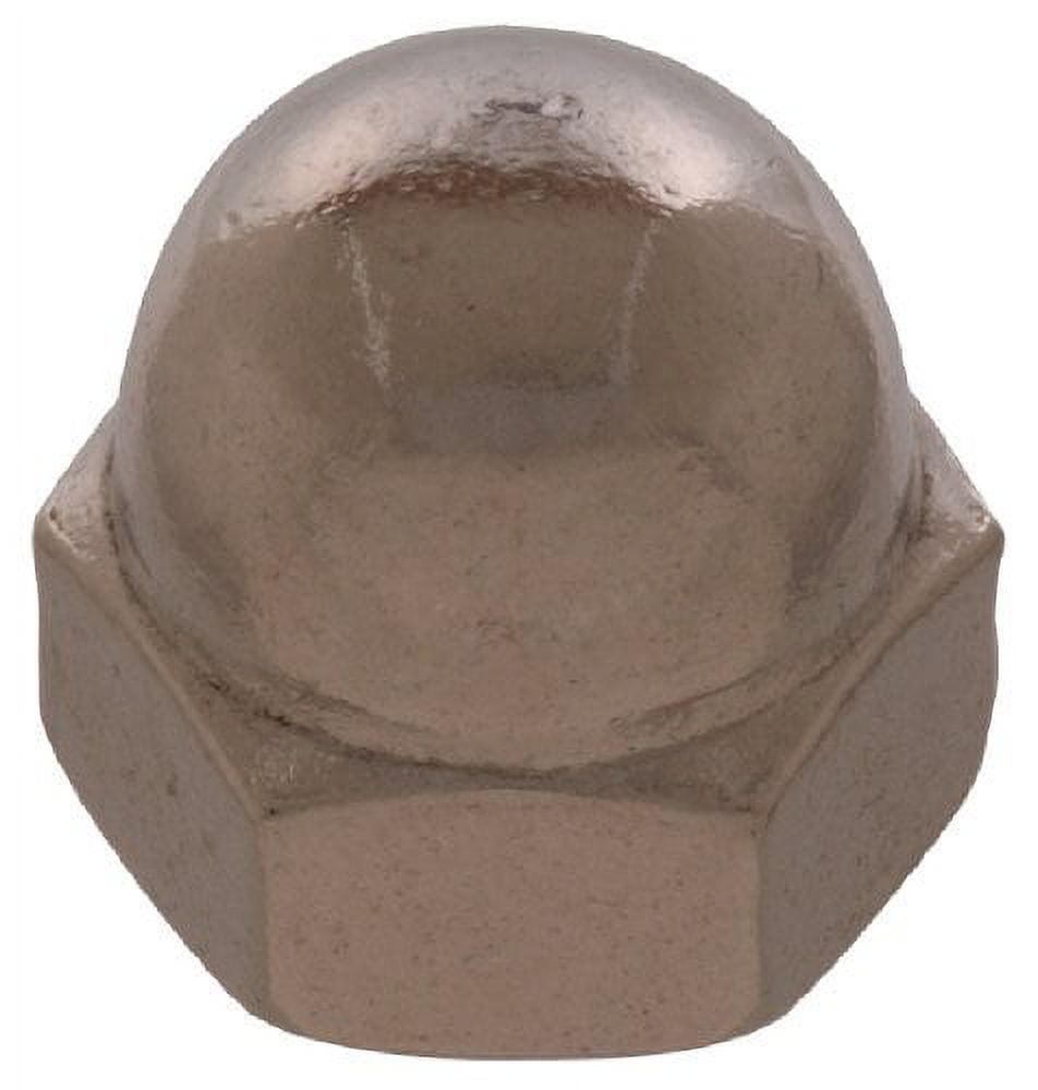 1/4-20 Inch Stainless Steel Hex Acorn Nut, 6-Pack