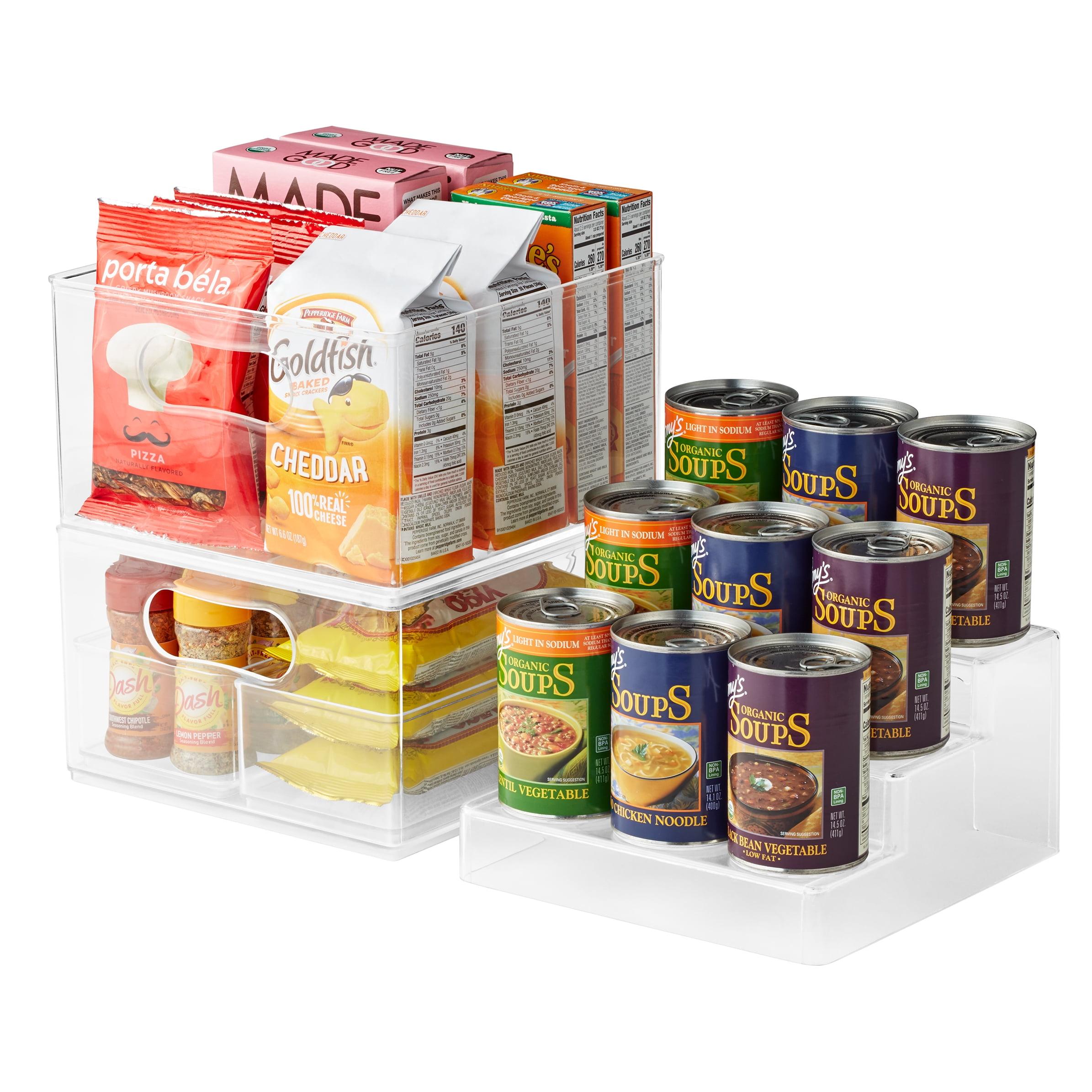 Clear BPA-Free Plastic 5-Piece Pantry Storage System