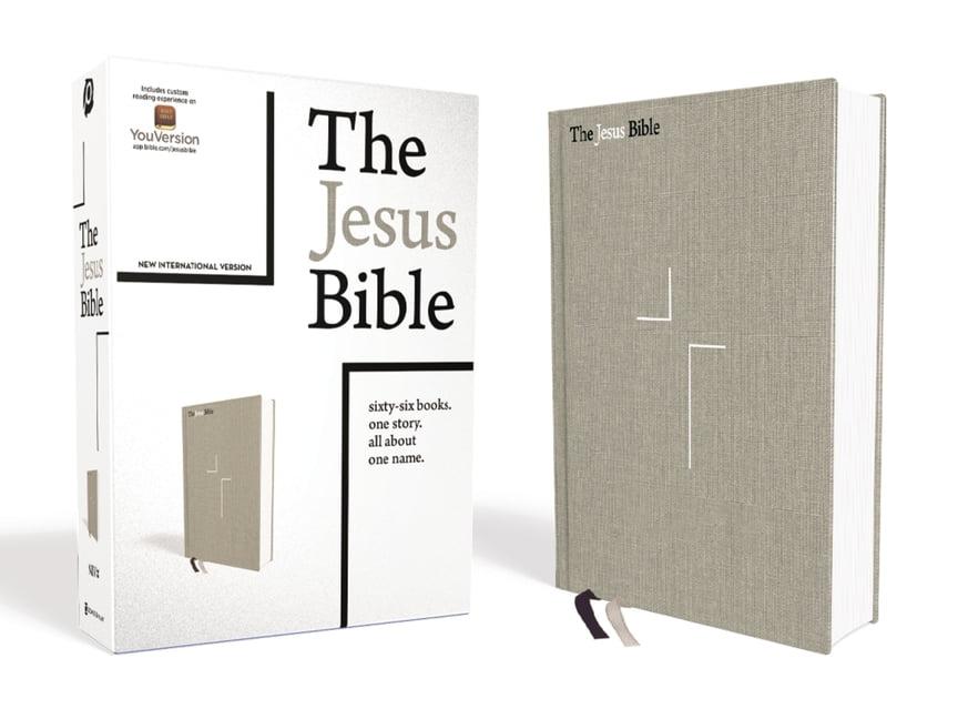 The Jesus Bible NIV Edition Gray Linen Hardcover