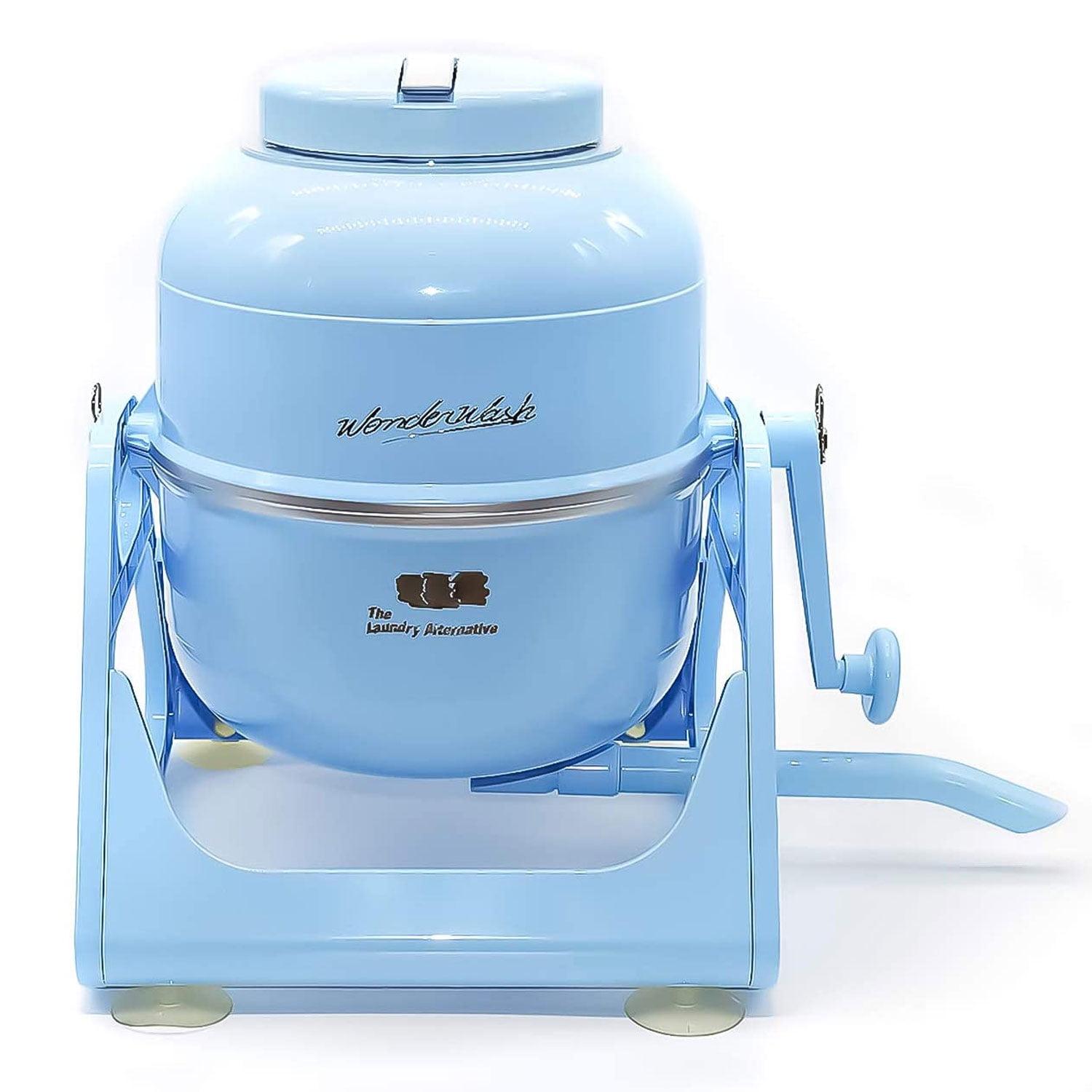 The Laundry Alternative Wonder Wash Retro Portable Mini Washing Machine, Blue
