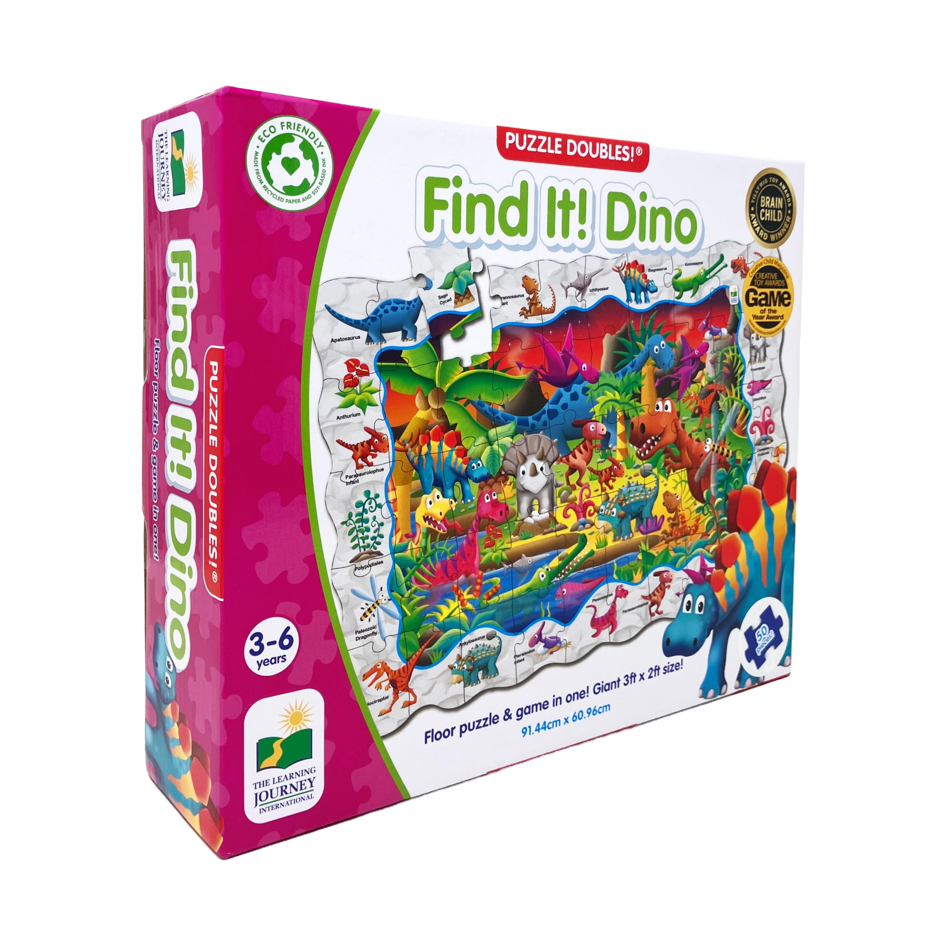 Dino Discovery 50-Piece Interactive Puzzle and Game