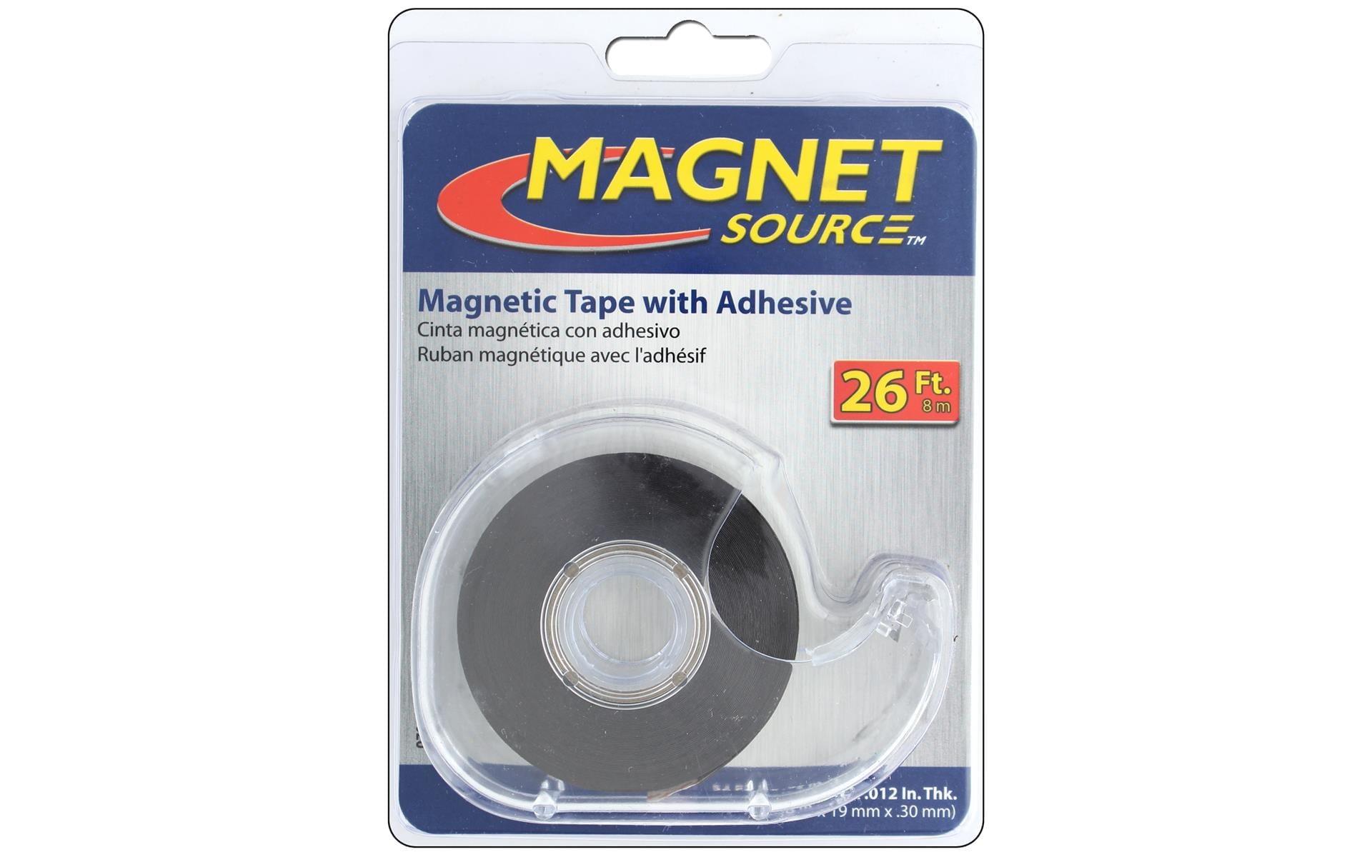 Magnet Source 0.75 in. x 312 in. Black Magnetic Tape Dispenser