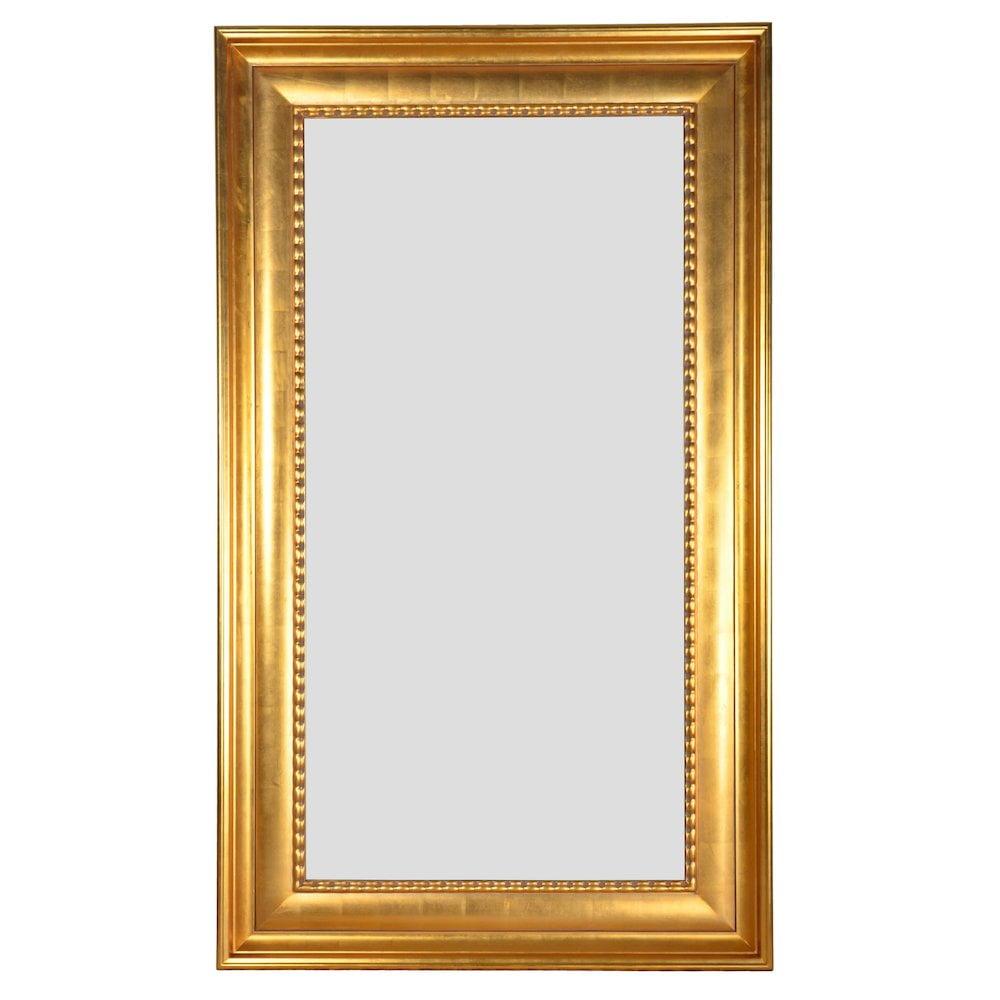 Massive Gold Leaf Wood Framed Mirror