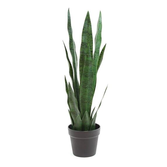 Primrue Faux Snake Plant (Sansevieria) Tree in Pot Liner