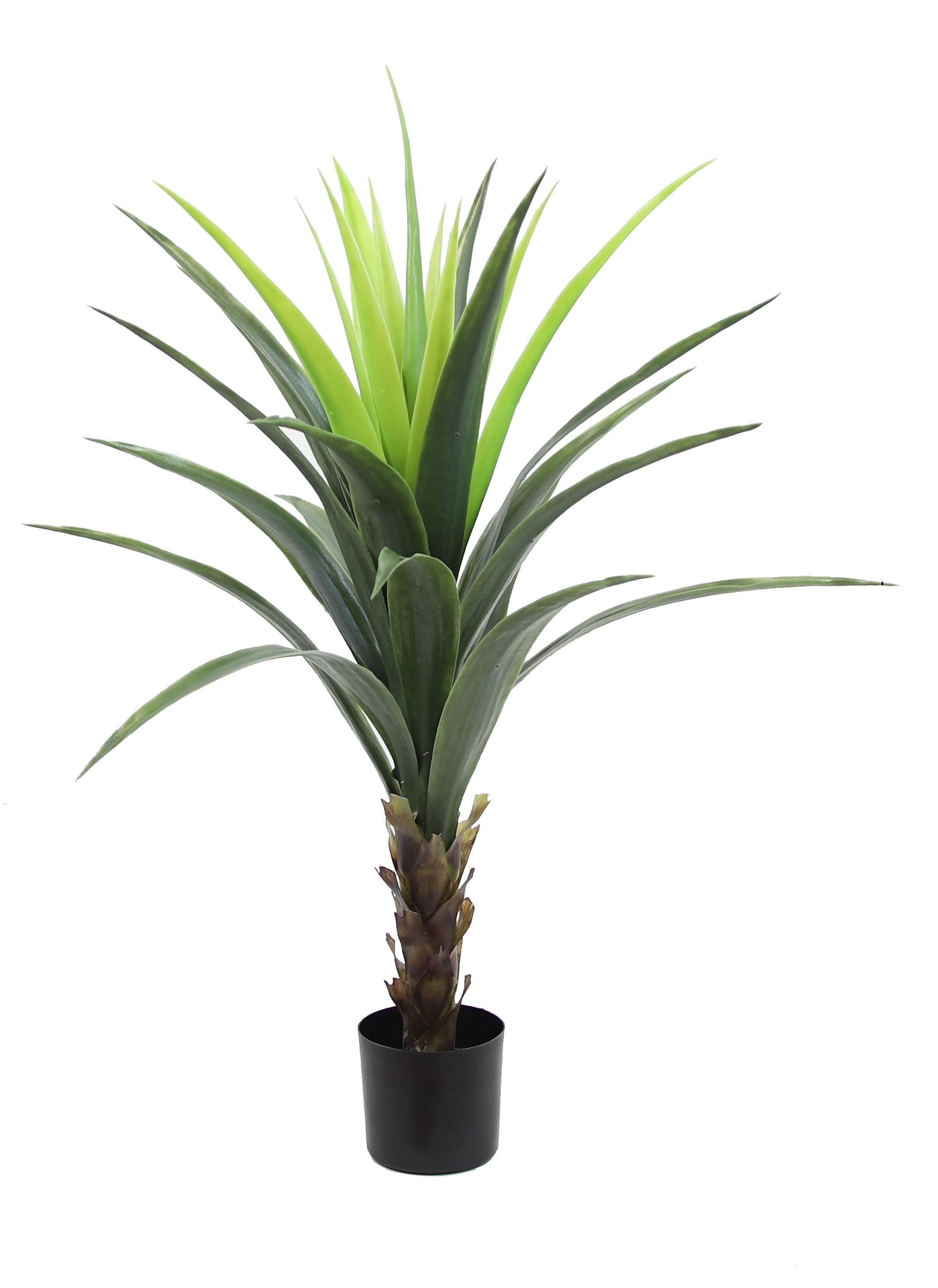 Mod Greenhouse 36" Faux Agave Plant in Matte Black Pot