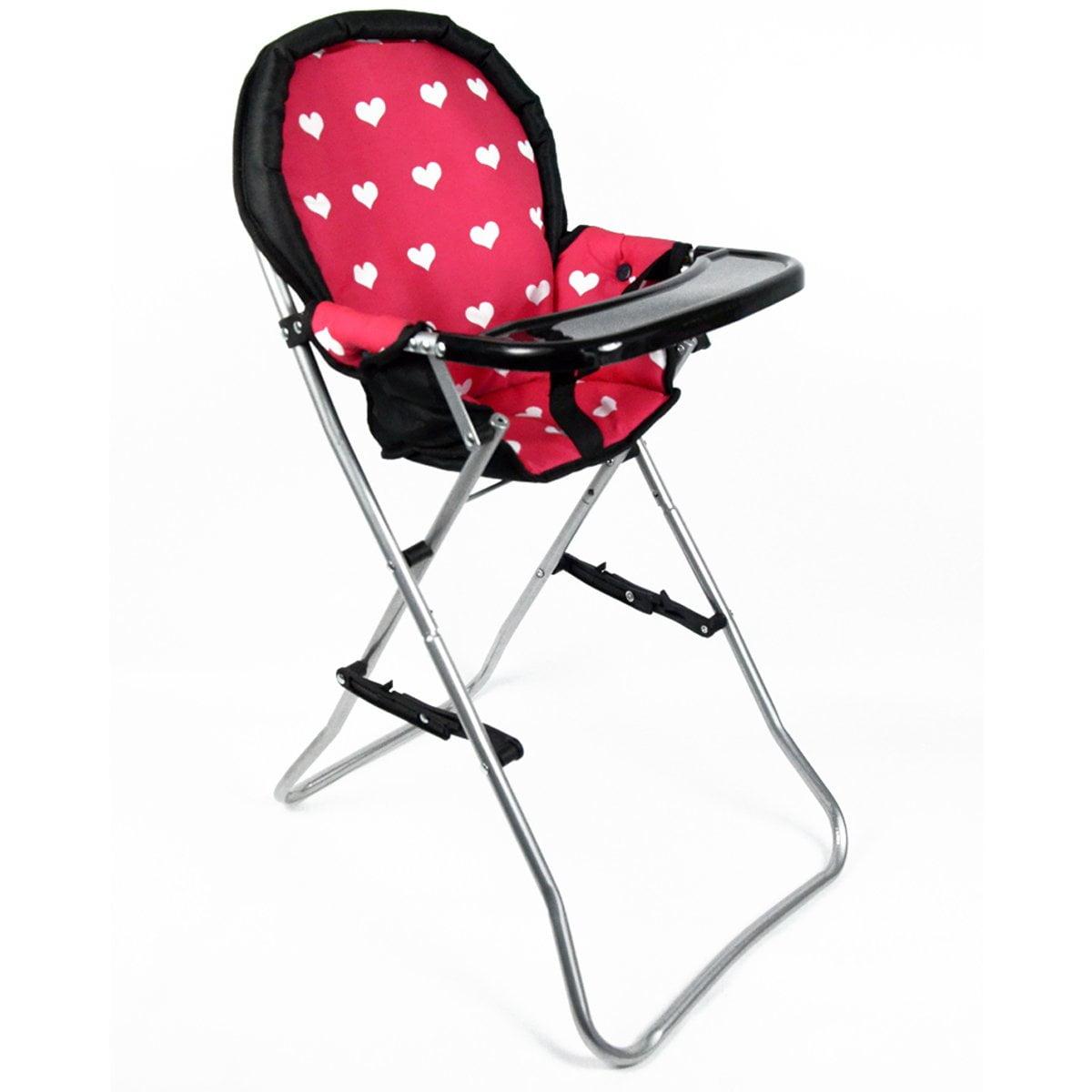 The New York Doll Collection 18 Inch Doll High Chair Pink