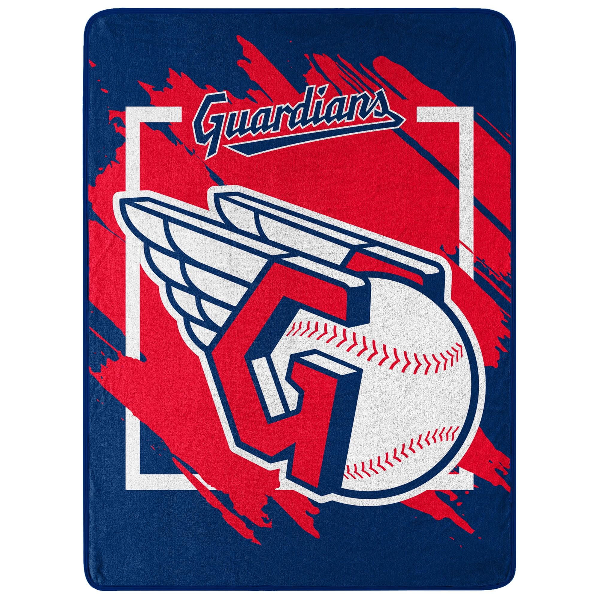 Cleveland Guardians Red and Blue Micro Raschel Throw Blanket