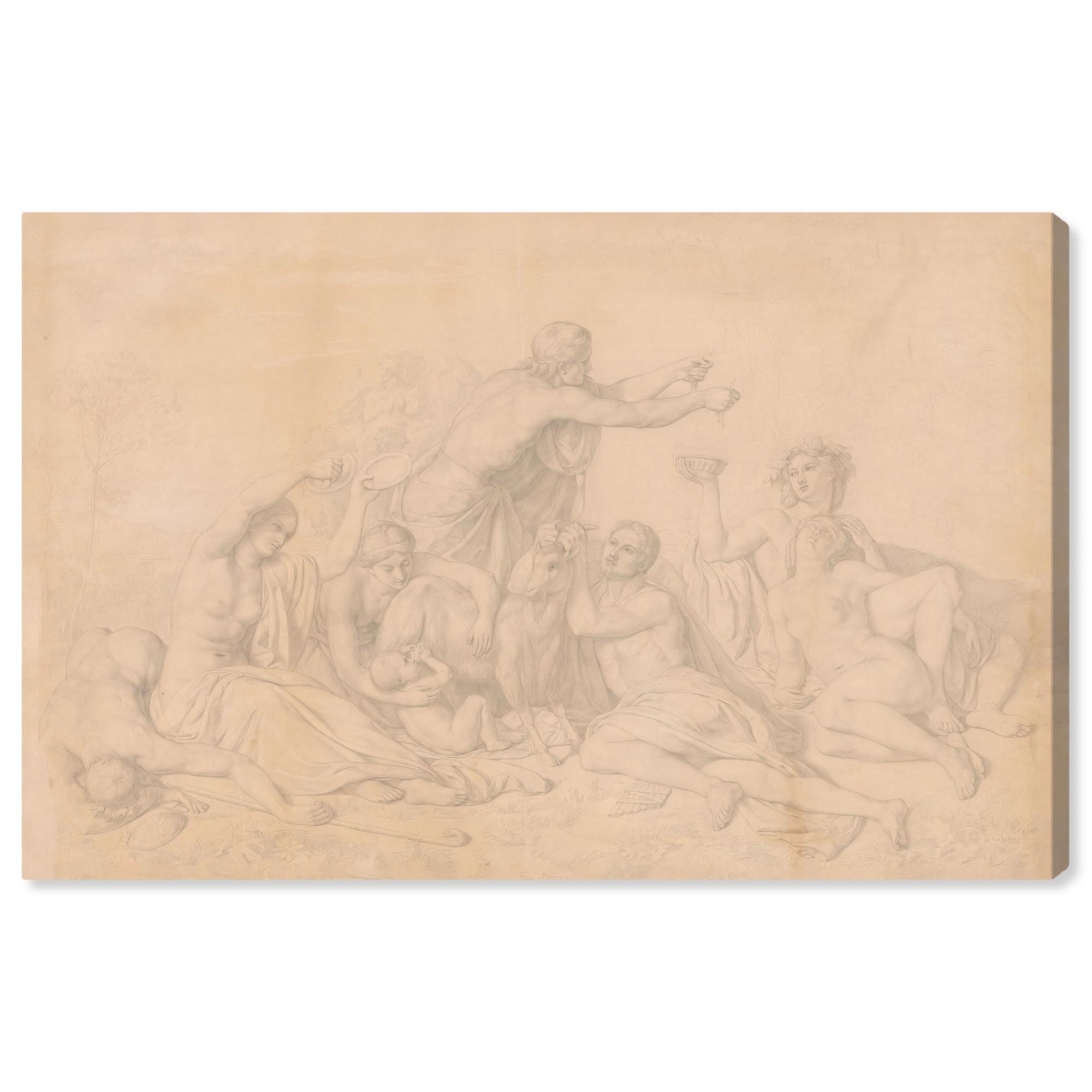 Art Remedy The Nursing of Jupiter Canvas Vintage Art by Art Remedy