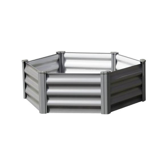 The Organic Garden Co. The Organic Garden Co Hakea 3.28' x 3.28' Metal Hex Garden Bed & Reviews | Wayfair