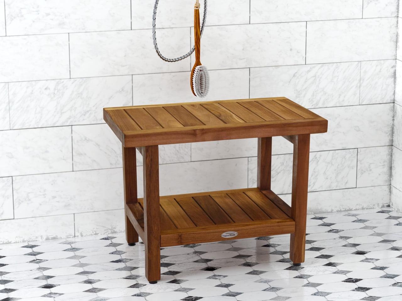 Aqua Teak Spa 24'' W Teak Shower Bench