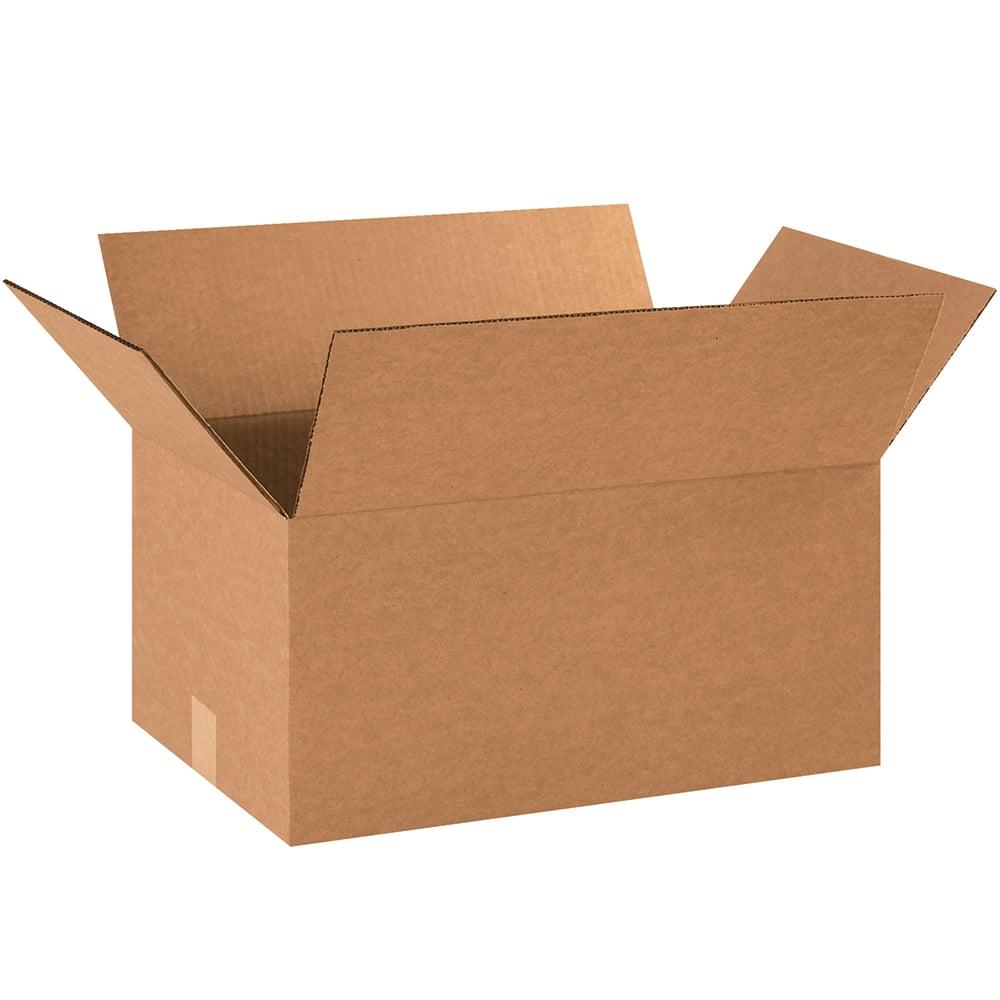 Eco-Friendly Kraft Corrugated Medium 18"x12"x9" Storage Boxes, Pack of 25