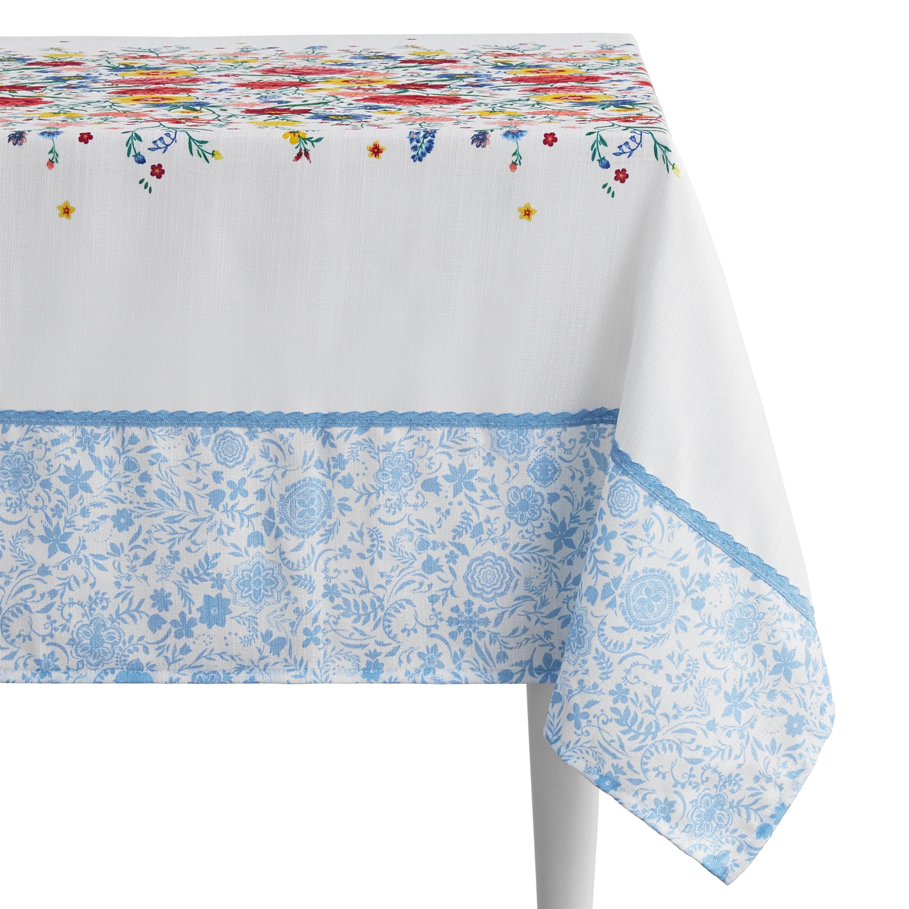 The Pioneer Woman Flowering Frontier Fabric Tablecloth, Multi-color, 60" W x 84" L
