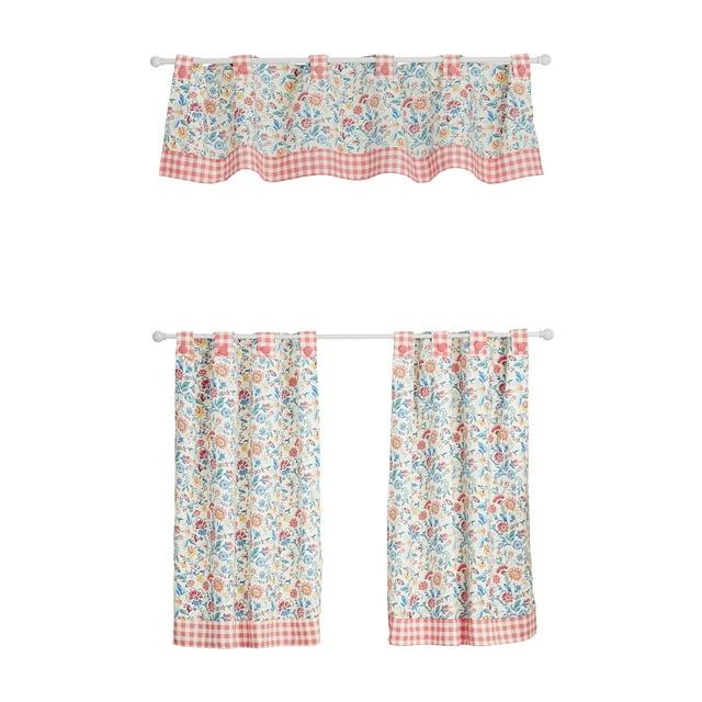 The Pioneer Woman Mazie 3-Piece Floral Tier & Valance Set