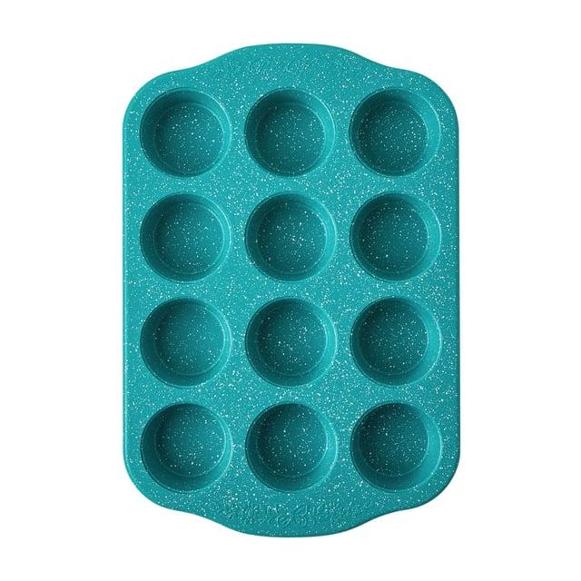 The Pioneer Woman Teal Speckle Timeless 12-Cavity Nonstick Muffin Pan