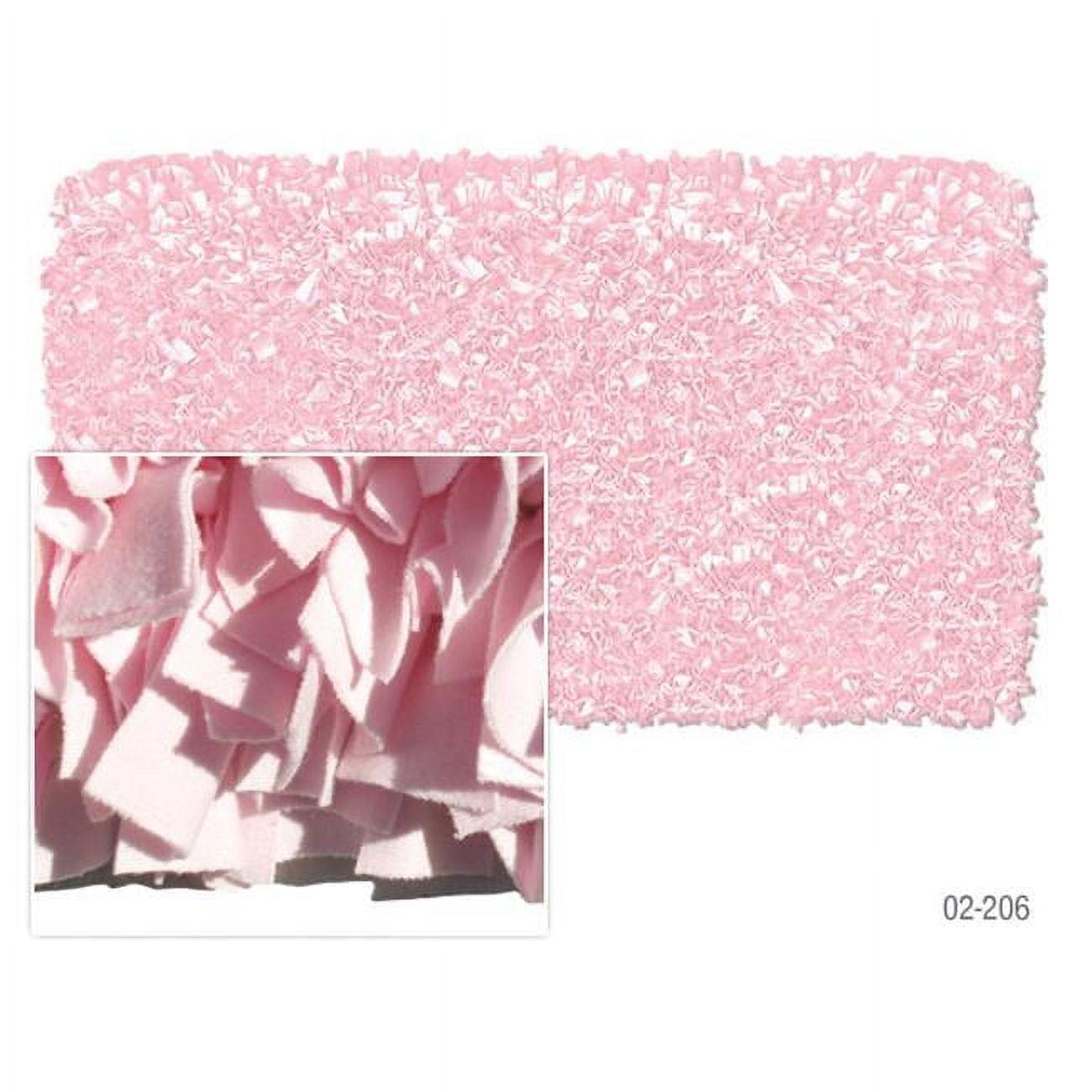 Contemporary Handmade Pink Shag Wool Rug for Kids