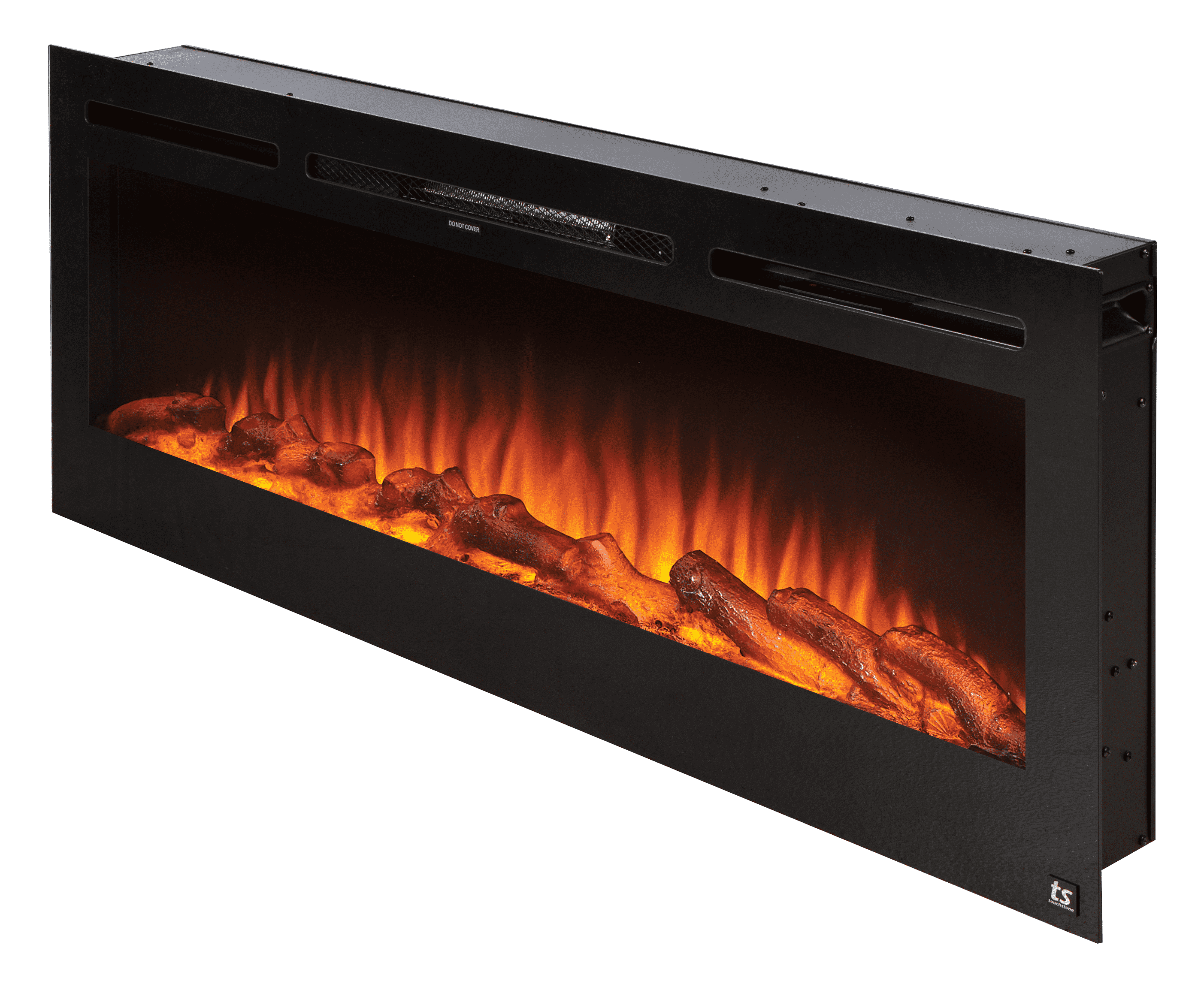 The Sideline Electric Fireplace for Recessed or Wall Mount Installation