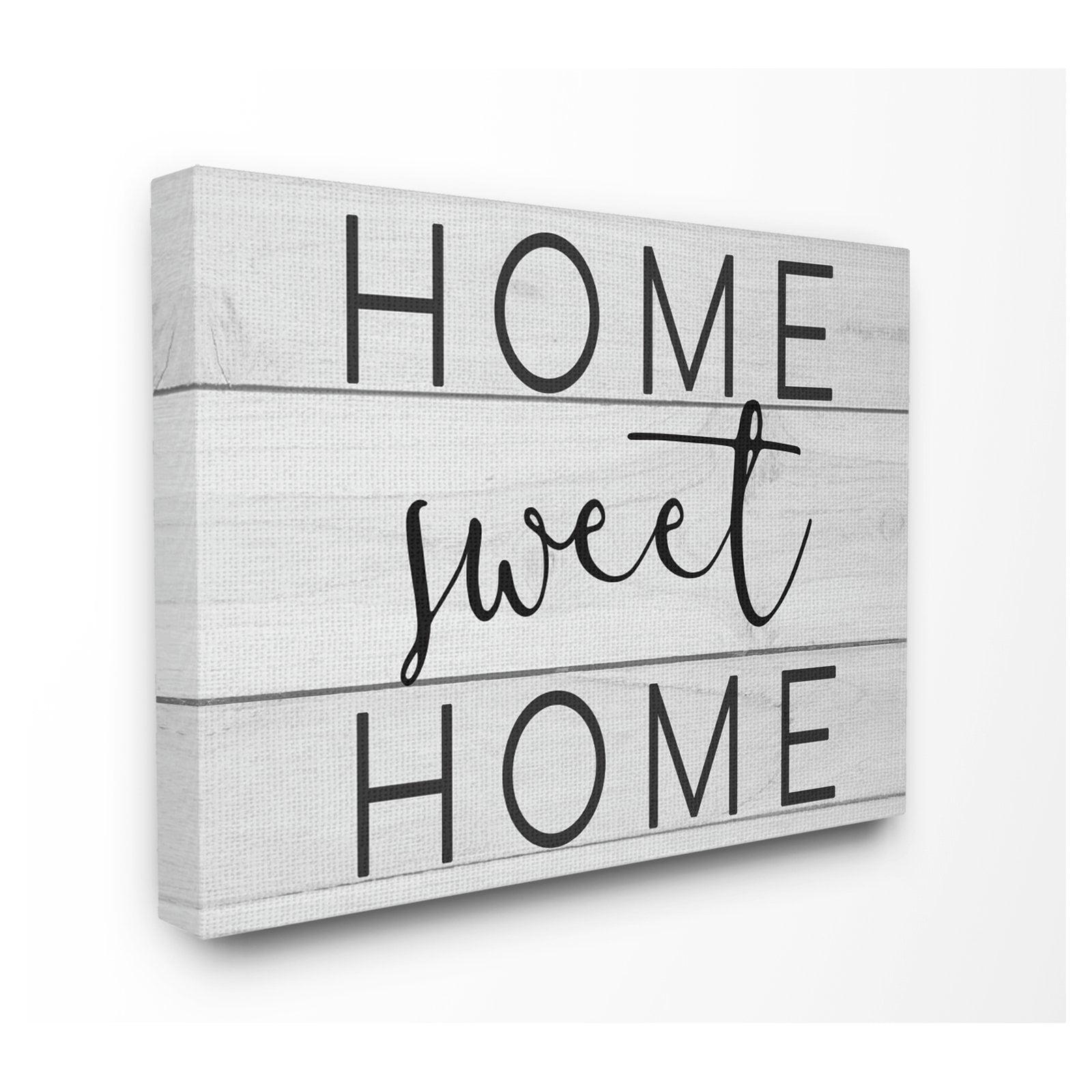 The Stupell Home Decor Collection Home Sweet Home Planks Wall Art