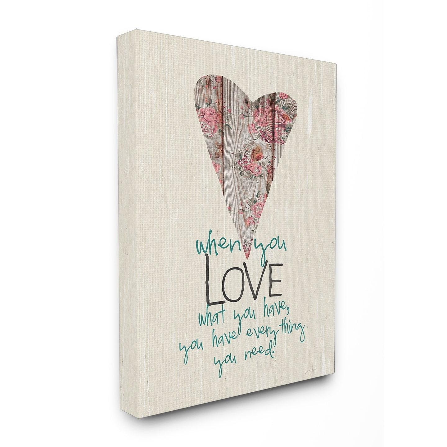 Stupell  Everything You Need Canvas Wall Art 16 x 20
