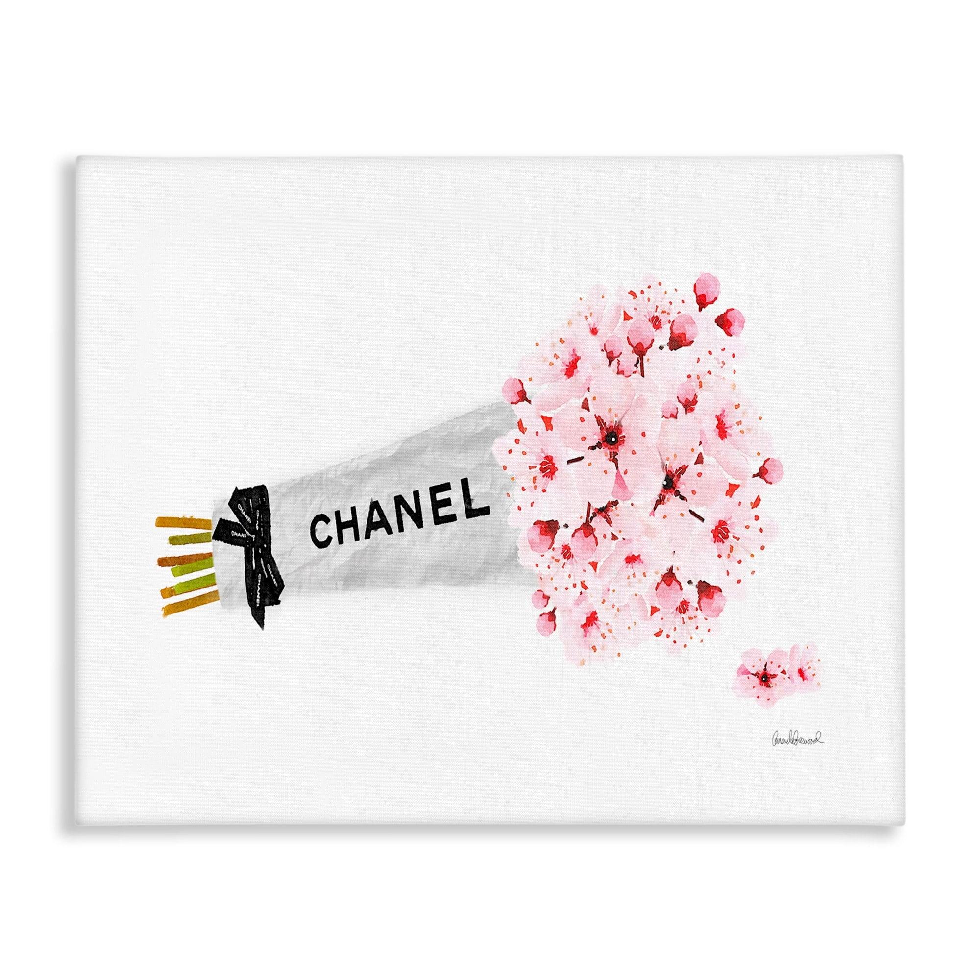 Stupell Industries Fashion Chanel Wrapped Cherry Blossoms by Amanda Greenwood - Graphic Art