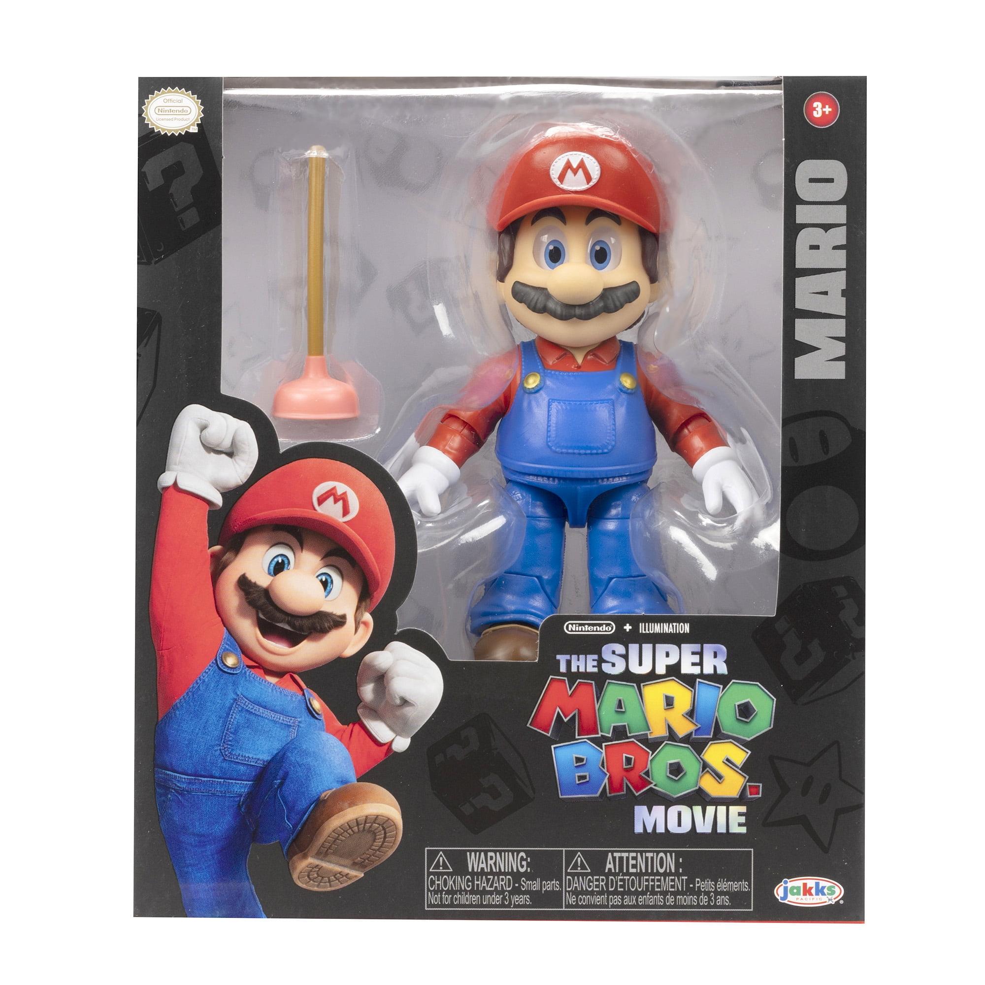 Nintendo The Super Mario Bros. Movie Mario Figure with Plunger Accessory