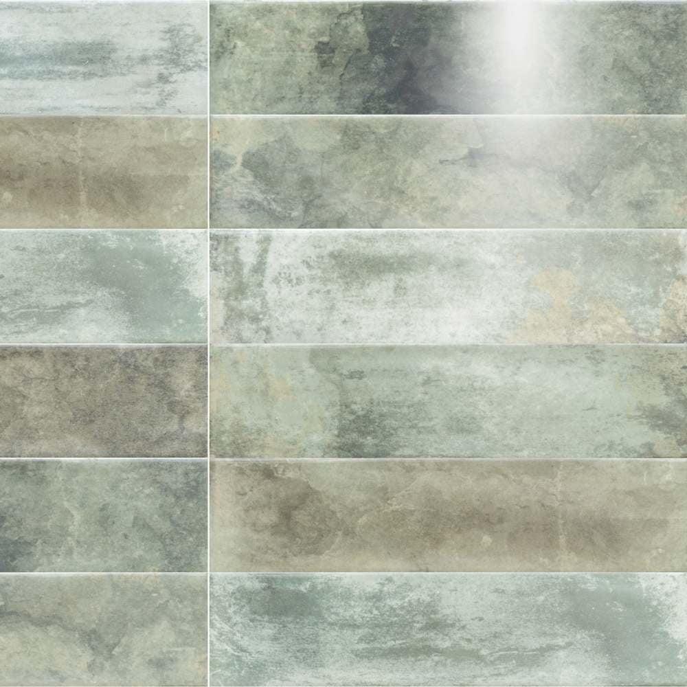 Avila Green 3" x 12" Ceramic Subway Wall Tile