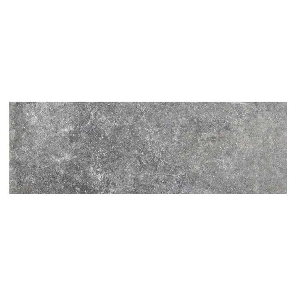 Silver 4" x 12" Porcelain Matte Subway Floor and Wall Tile